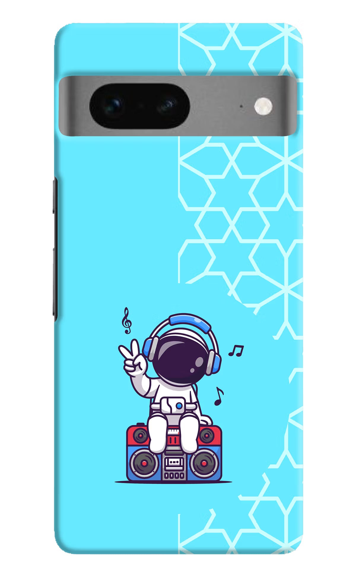 Cute Astronaut Chilling Google Pixel 7 Hard Case Back Cover by Casekaro