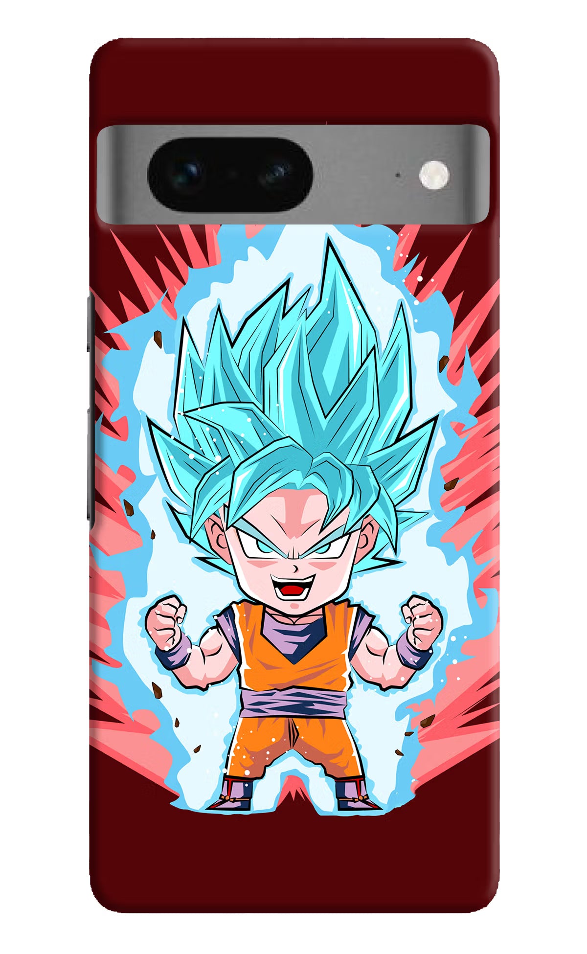 Goku Little Google Pixel 7 Hard Case Back Cover by Casekaro