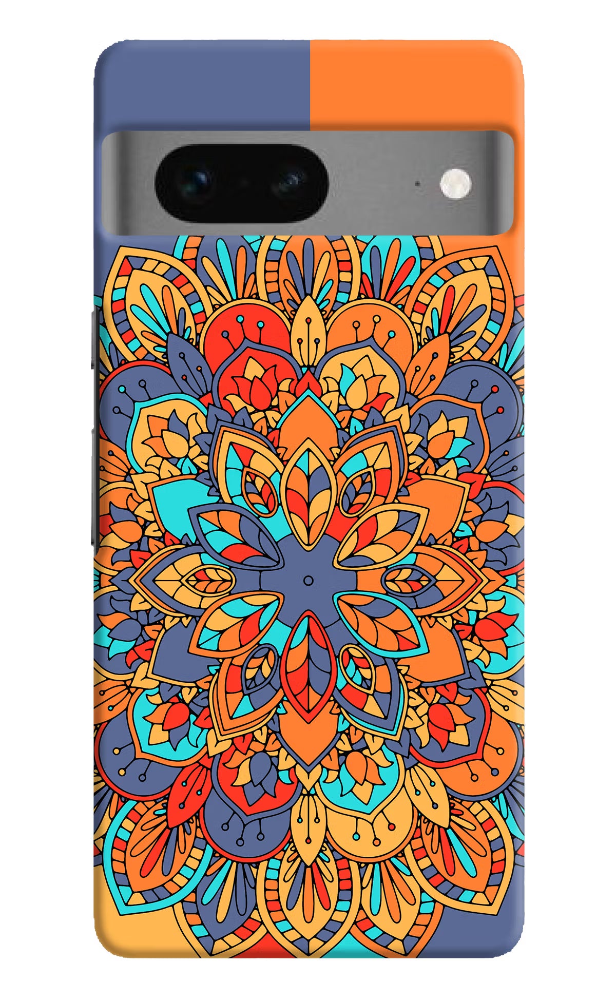 Color Mandala Google Pixel 7 Hard Case Back Cover by Casekaro