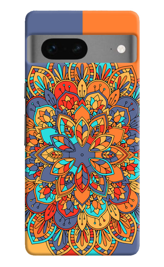 Color Mandala Google Pixel 7 Hard Case Back Cover by Casekaro