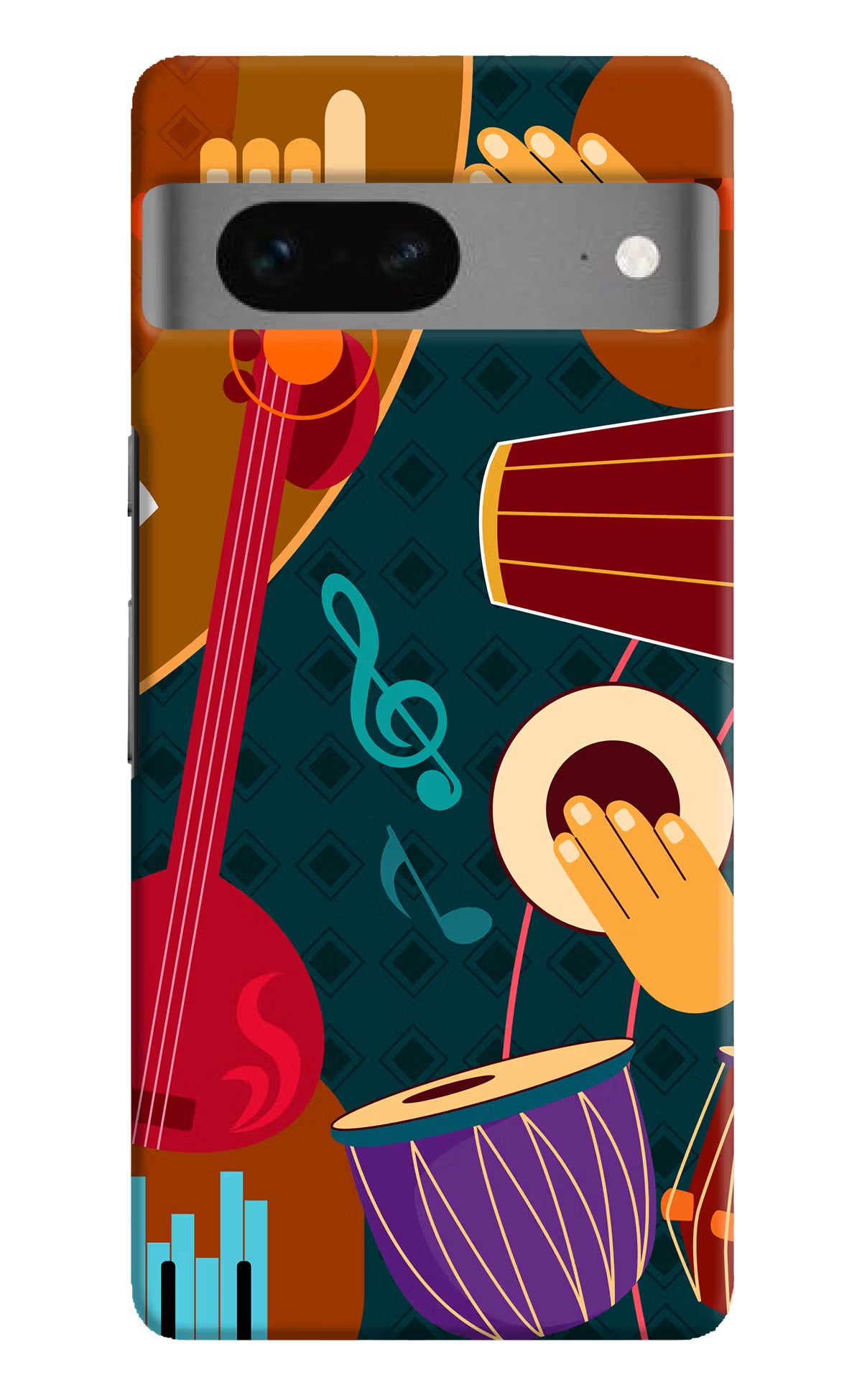 Music Instrument Google Pixel 7 Hard Case Back Cover by Casekaro