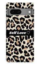 Leopard Print Self Love Google Pixel 7 Hard Case Back Cover by Casekaro