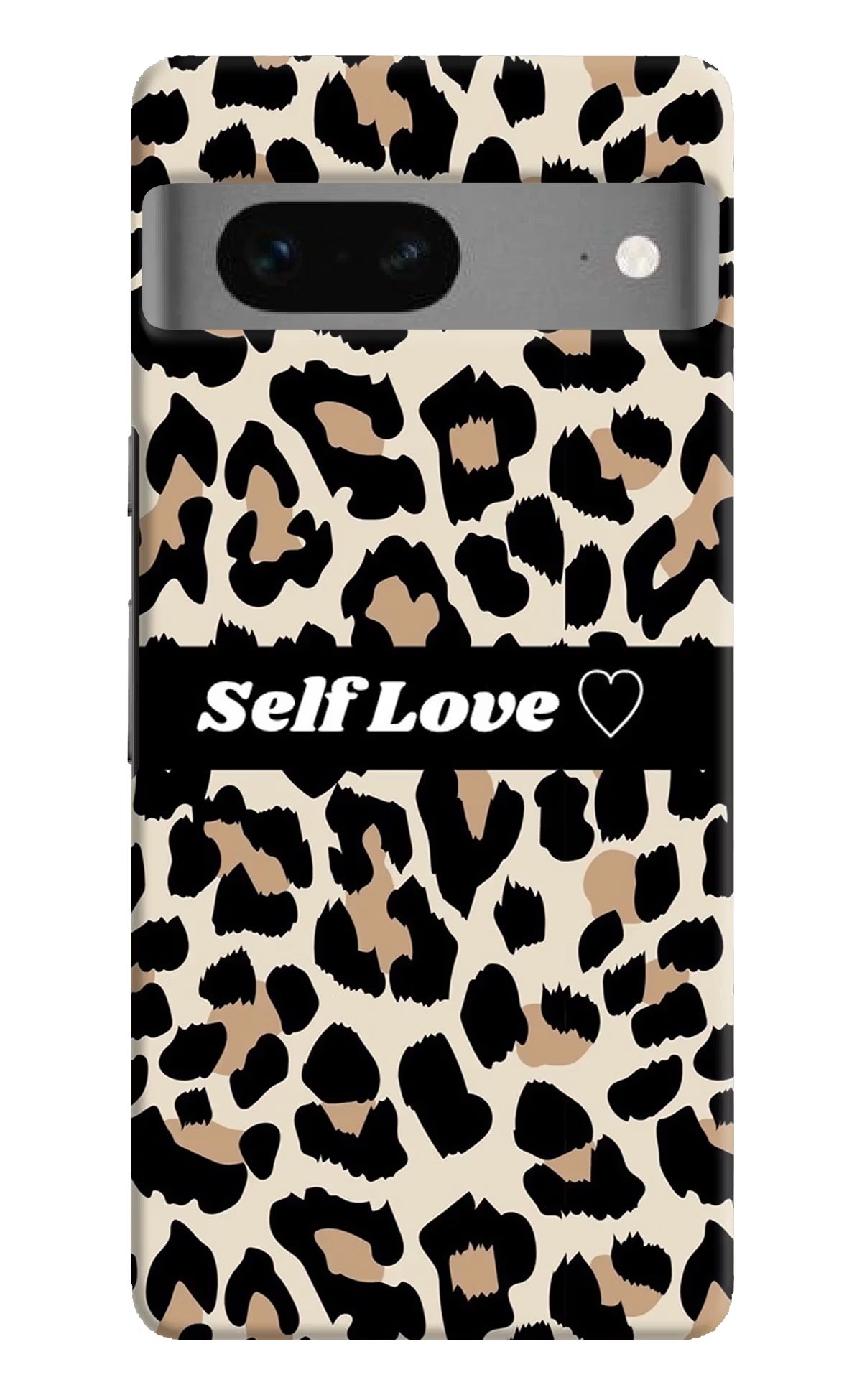 Leopard Print Self Love Google Pixel 7 Hard Case Back Cover by Casekaro
