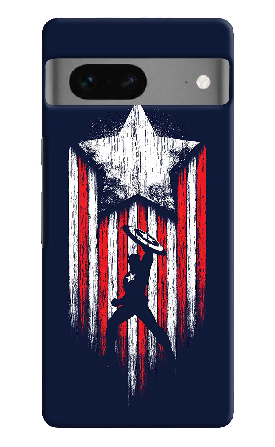Captain America Marvel Art Google Pixel 7 Back Cover, Hard case