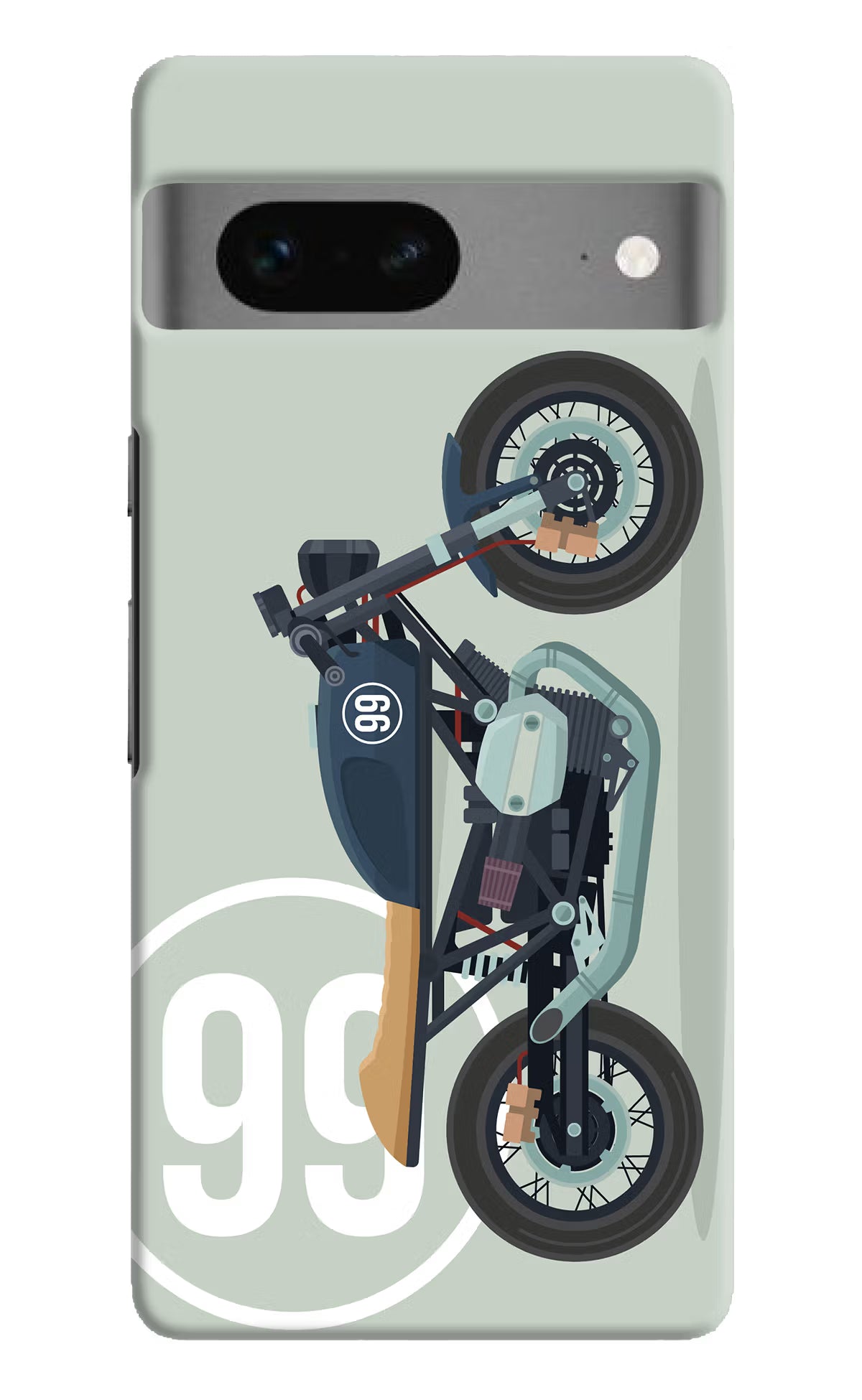 Classic Cafe Racer 99 Google Pixel 7 Hard Case Back Cover by Casekaro