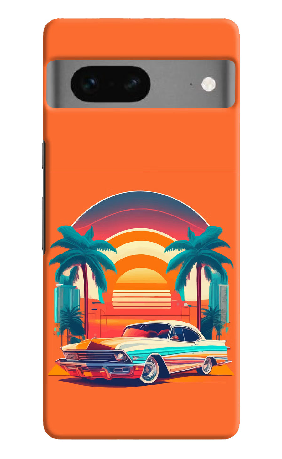 Palm Drive 80s Google Pixel 7 Back Cover, Hard case