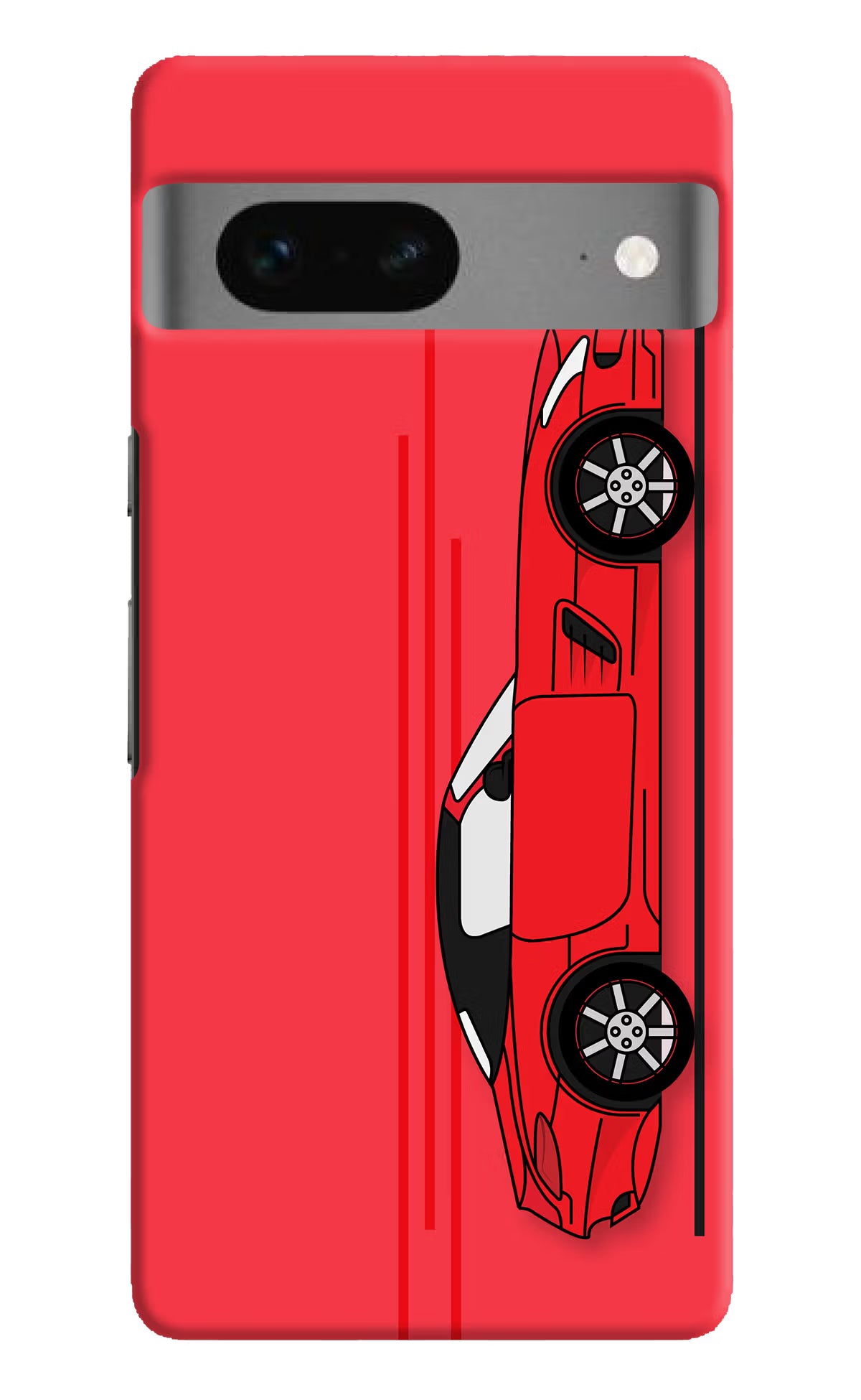 Red Velocity Google Pixel 7 Hard Case Back Cover by Casekaro