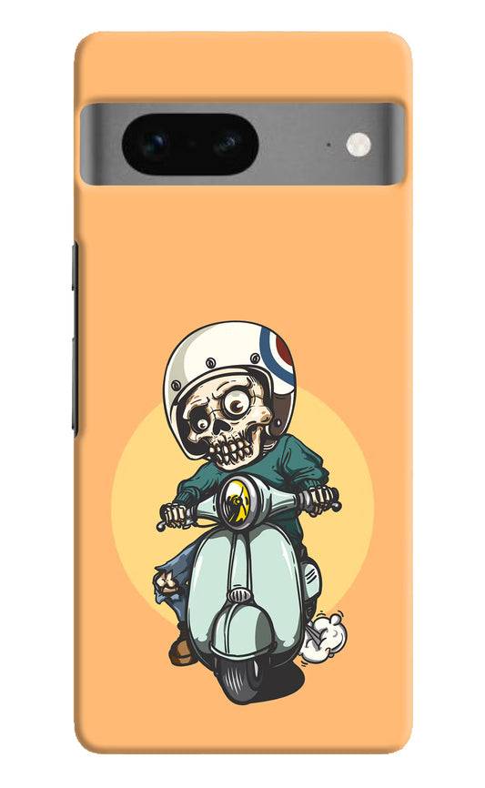 Undead Biker Google Pixel 7 Hard Case Back Cover by Casekaro