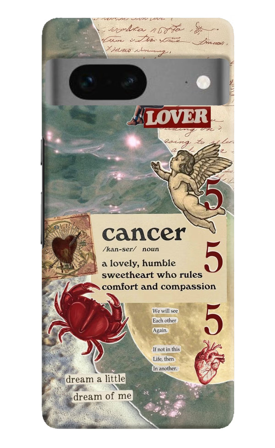 Cancer Zodiac Google Pixel 7 Back Cover, Hard case
