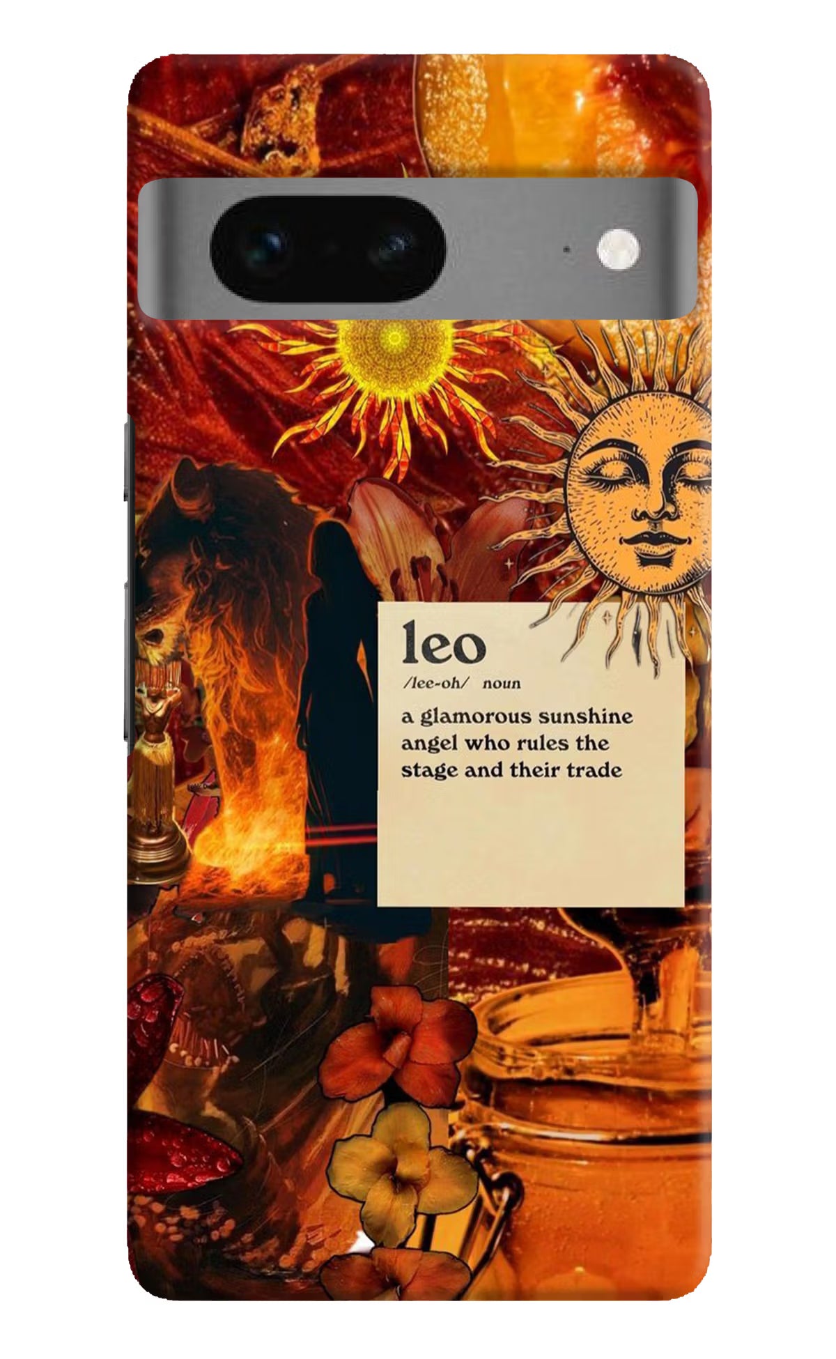 Leo Zodiac Google Pixel 7 Hard Case Back Cover by Casekaro