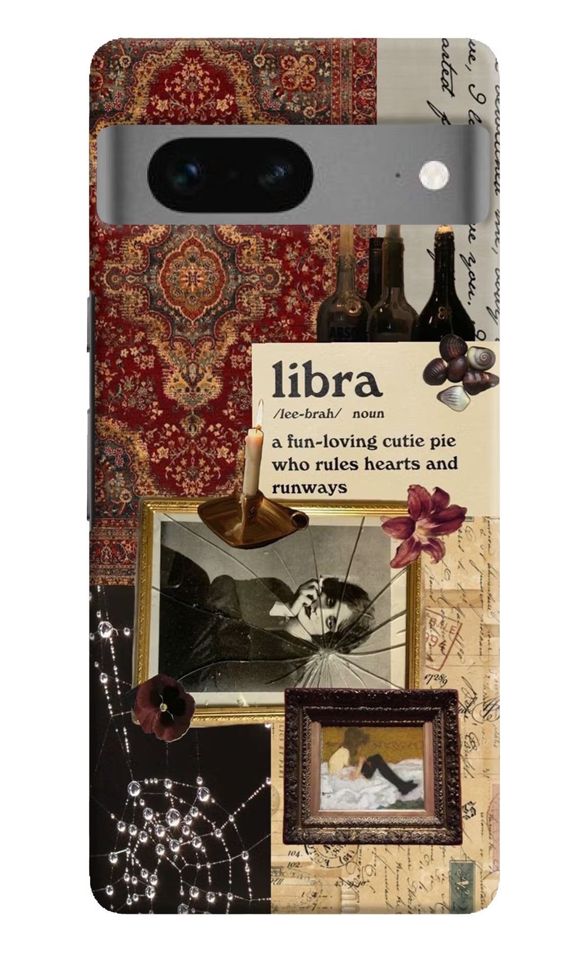 Libra Zodiac Google Pixel 7 Hard Case Back Cover by Casekaro