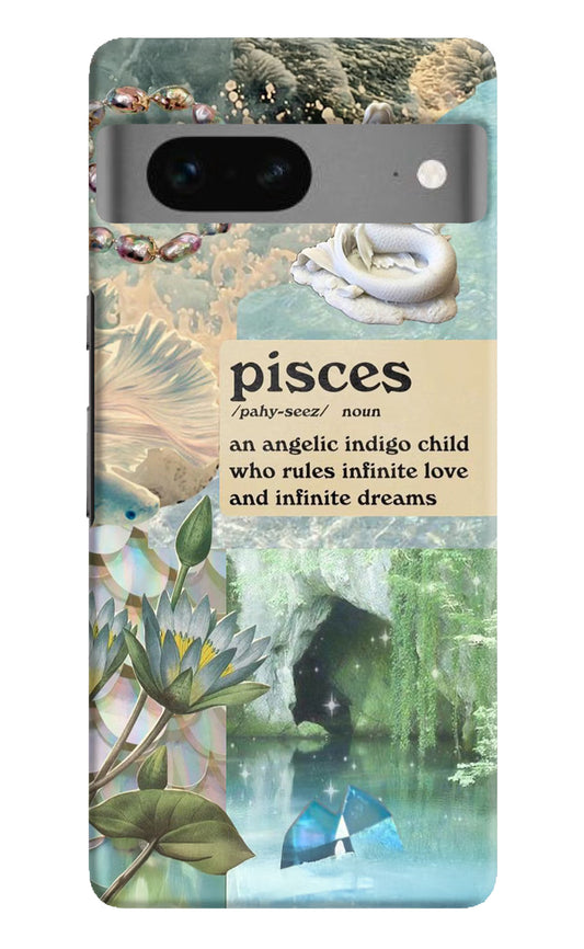 Pisces Zodiac Google Pixel 7 Hard Case Back Cover by Casekaro