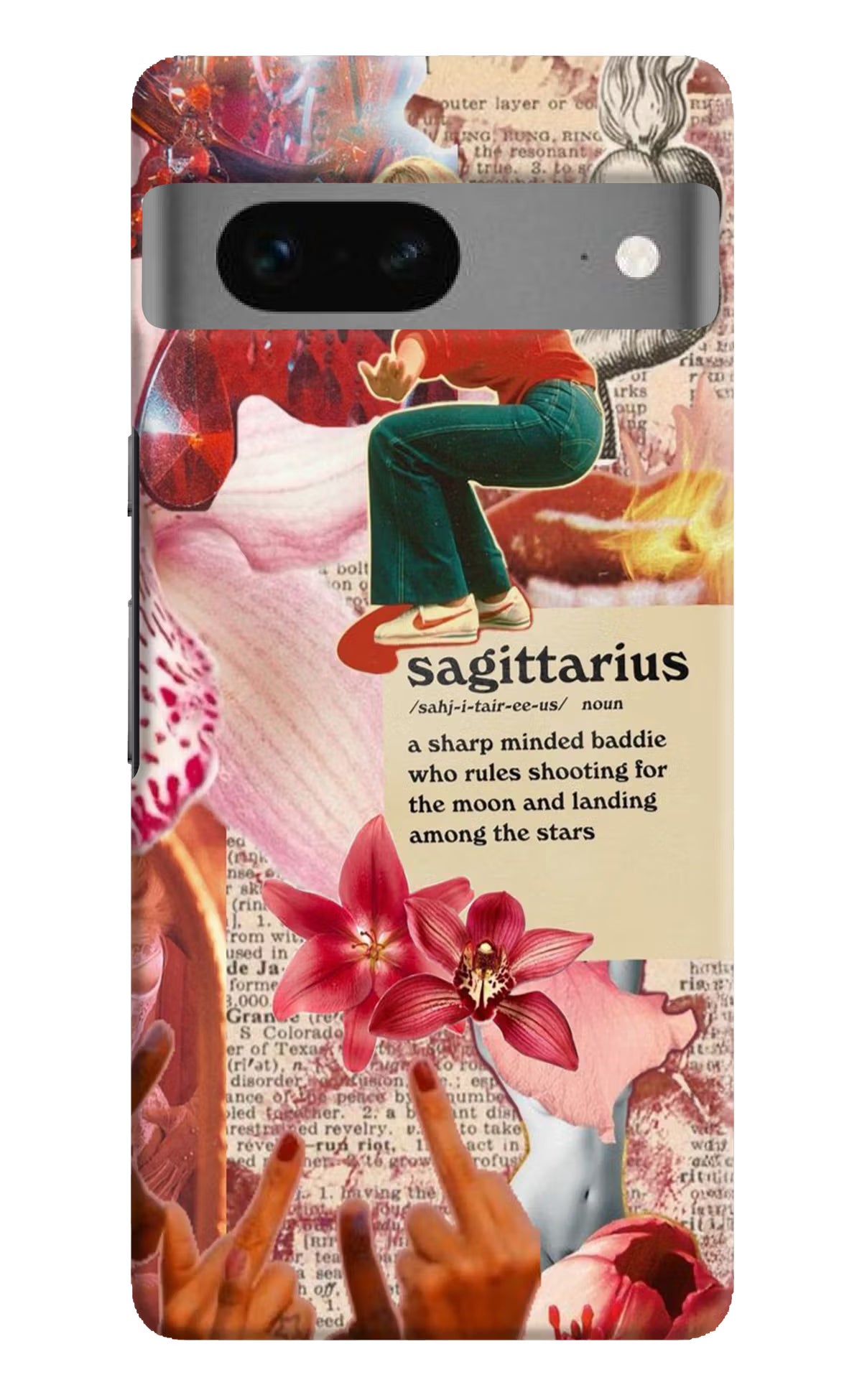 Sagittarius Zodiac Google Pixel 7 Hard Case Back Cover by Casekaro