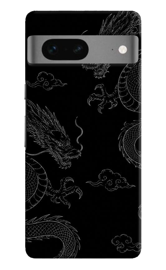 Twin Dragons Google Pixel 7 Hard Case Back Cover by Casekaro