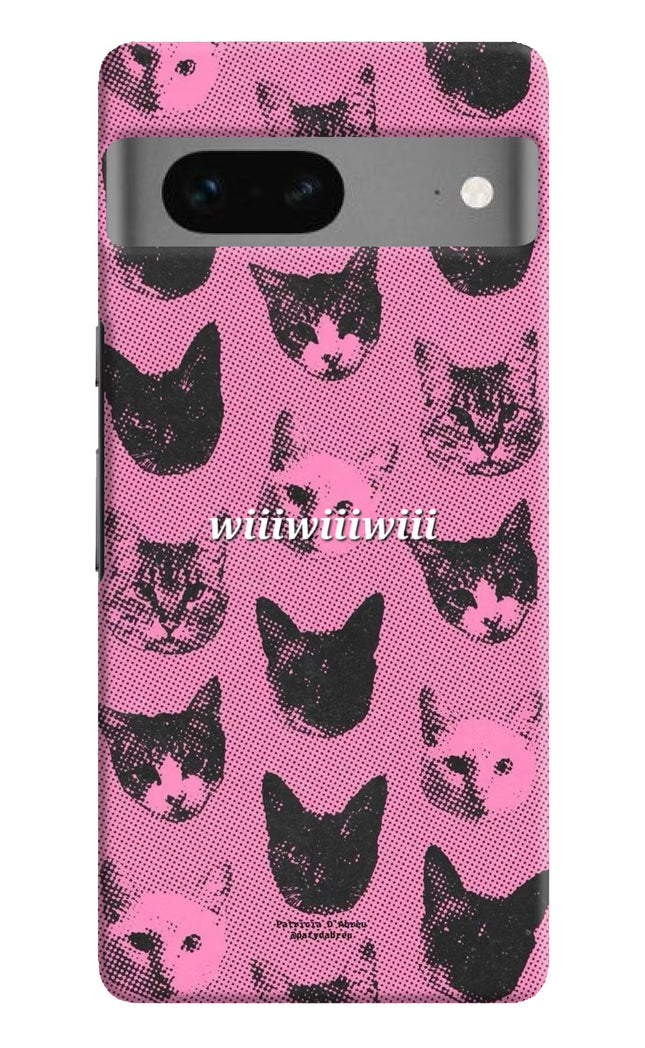 Pink Cats Google Pixel 7 Hard Case Back Cover by Casekaro