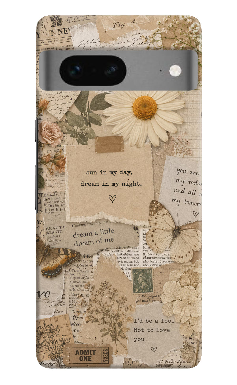 Vintage case Google Pixel 7 Back Cover, Hard case