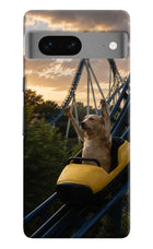 Rollercoaster Dog Google Pixel 7 Hard Case Back Cover by Casekaro
