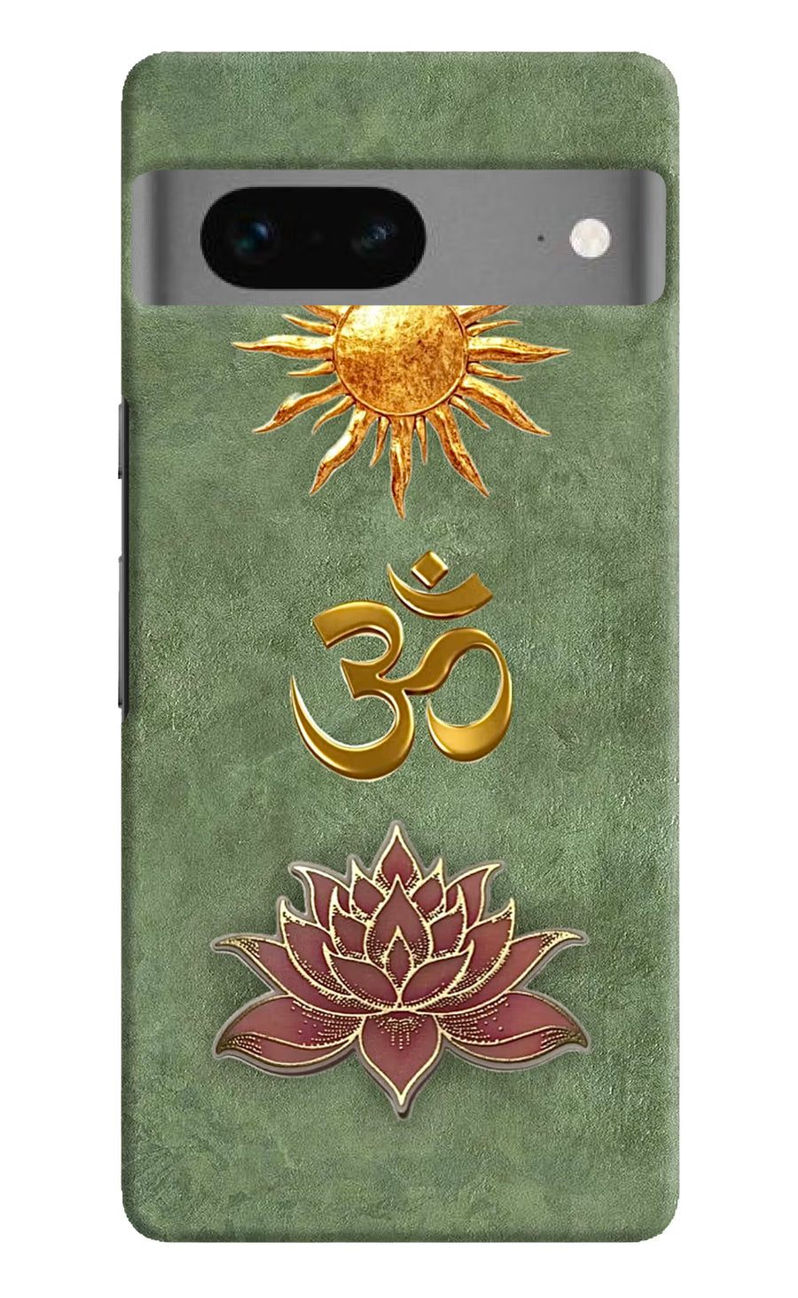 Om & Lotus Google Pixel 7 Back Cover, Hard case