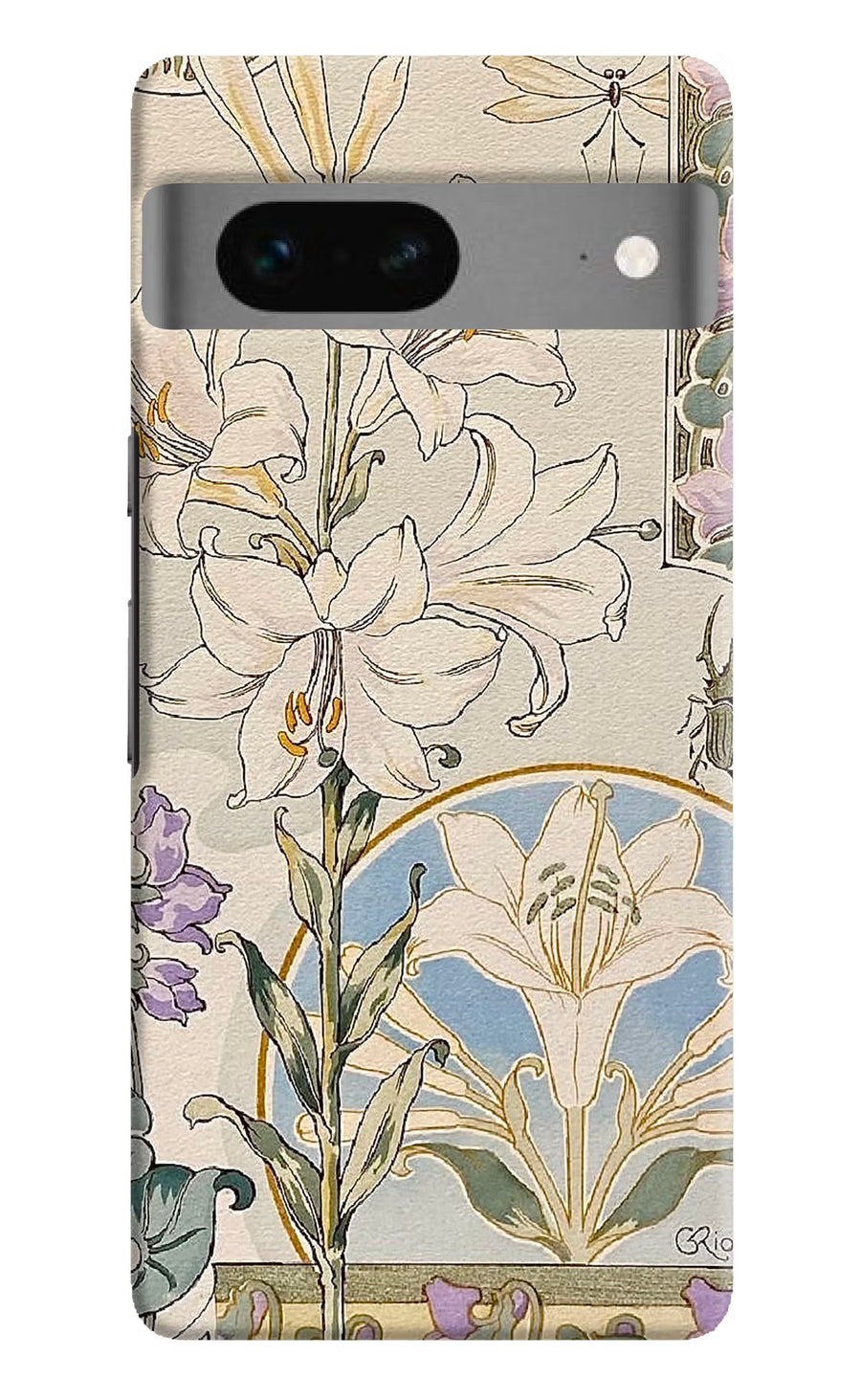 White Lily Google Pixel 7 Back Cover, Hard case