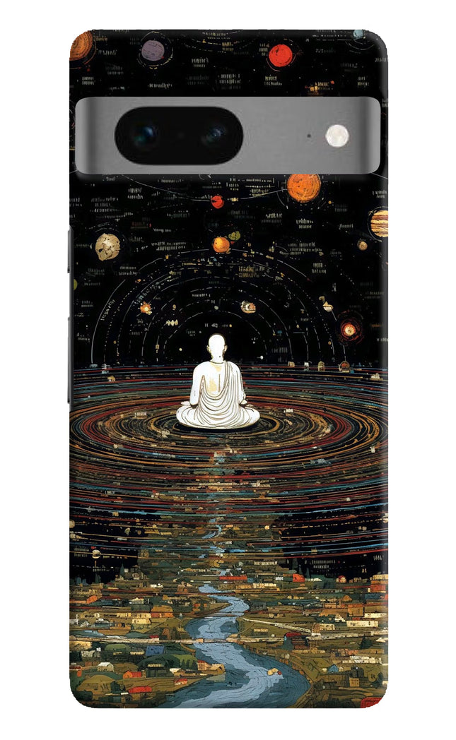 Space Monk Google Pixel 7 Hard Case Back Cover by Casekaro