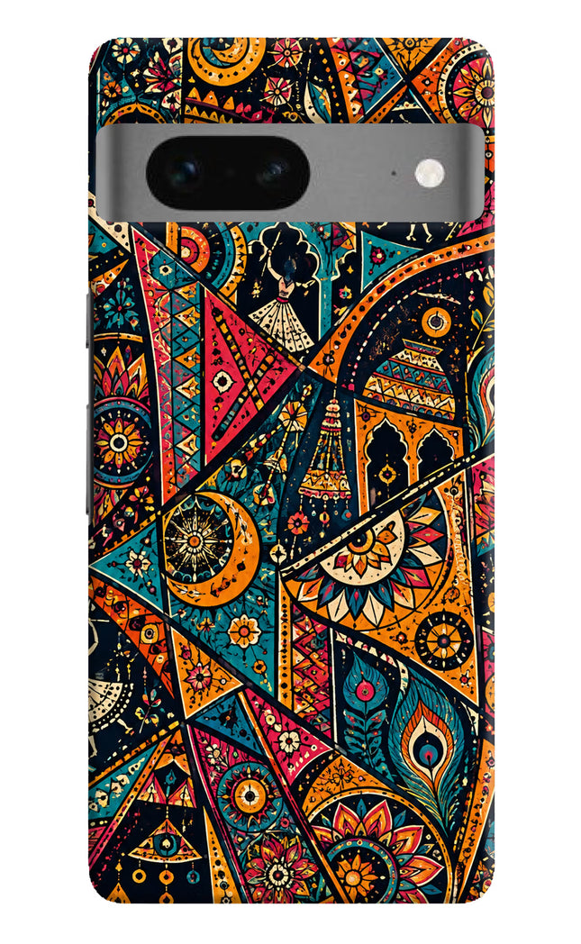Folk Print Google Pixel 7 Hard Case Back Cover by Casekaro