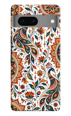 White Mayura Google Pixel 7 Hard Case Back Cover by Casekaro