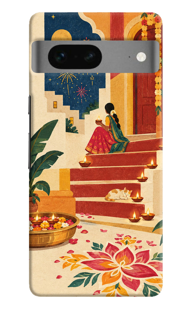 Diwali Rangoli Google Pixel 7 Back Cover
