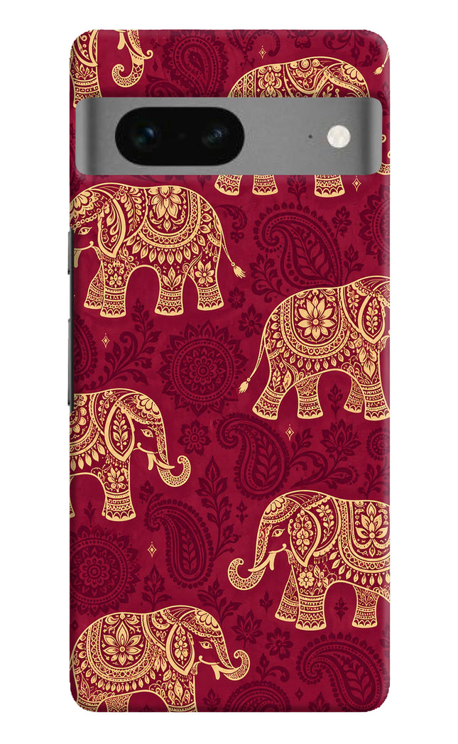 Maroon Elephant Google Pixel 7 Back Cover