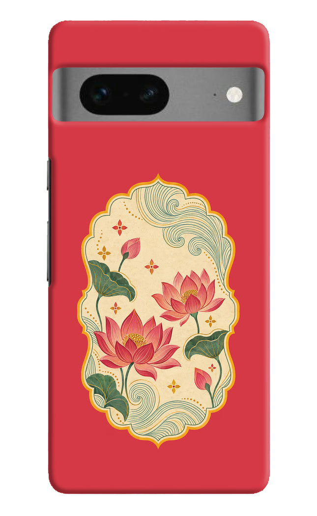 Pink Lotus Google Pixel 7 Back Cover