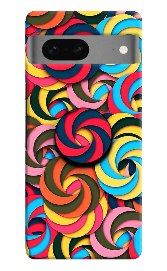 Spiral Pattern Google Pixel 7 Pop Case by Casekaro