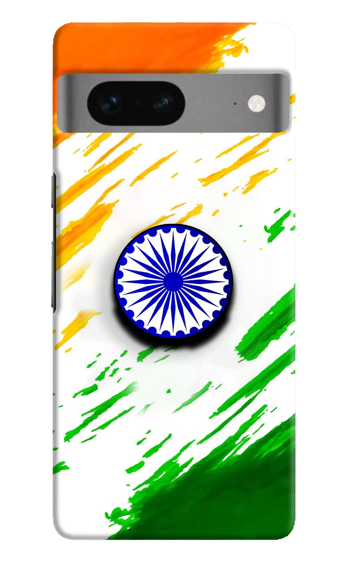 Indian Flag Ashoka Chakra Google Pixel 7 Pop Case by Casekaro
