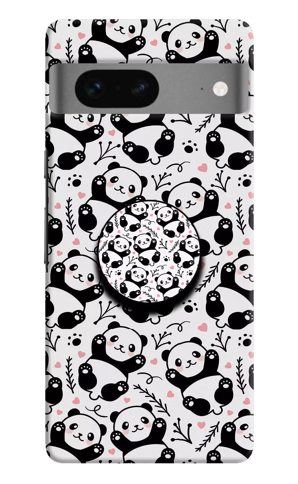 Cute Panda Google Pixel 7 Pop Case by Casekaro