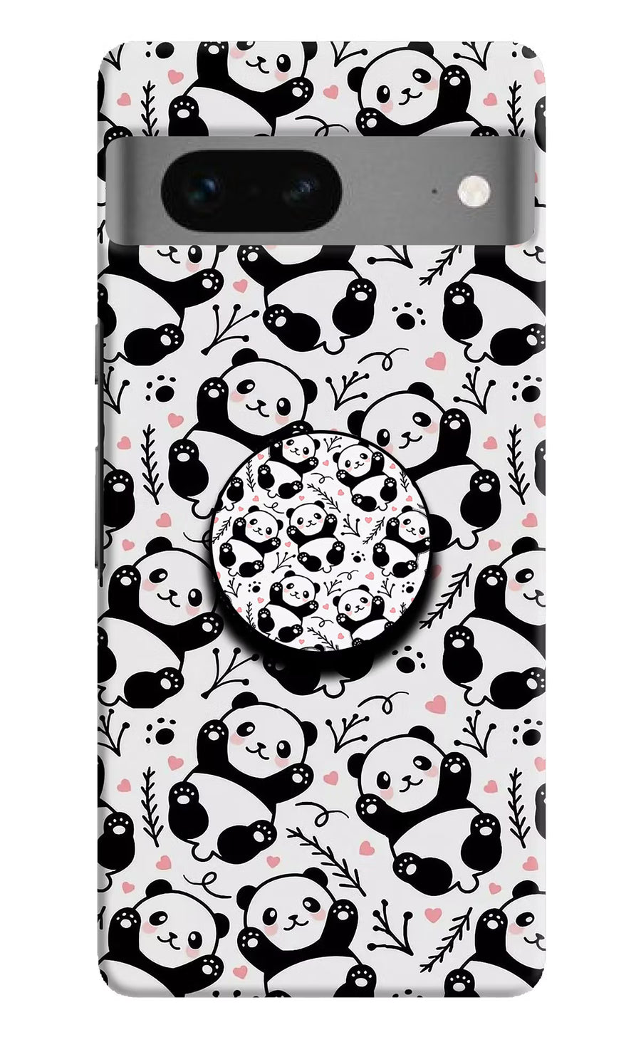 Cute Panda Google Pixel 7 Pop Case, Hard case