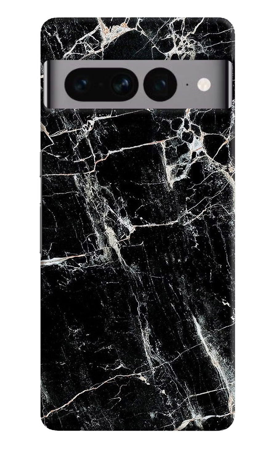 Black Marble Texture Google Pixel 7 Pro Back Cover, Hard case