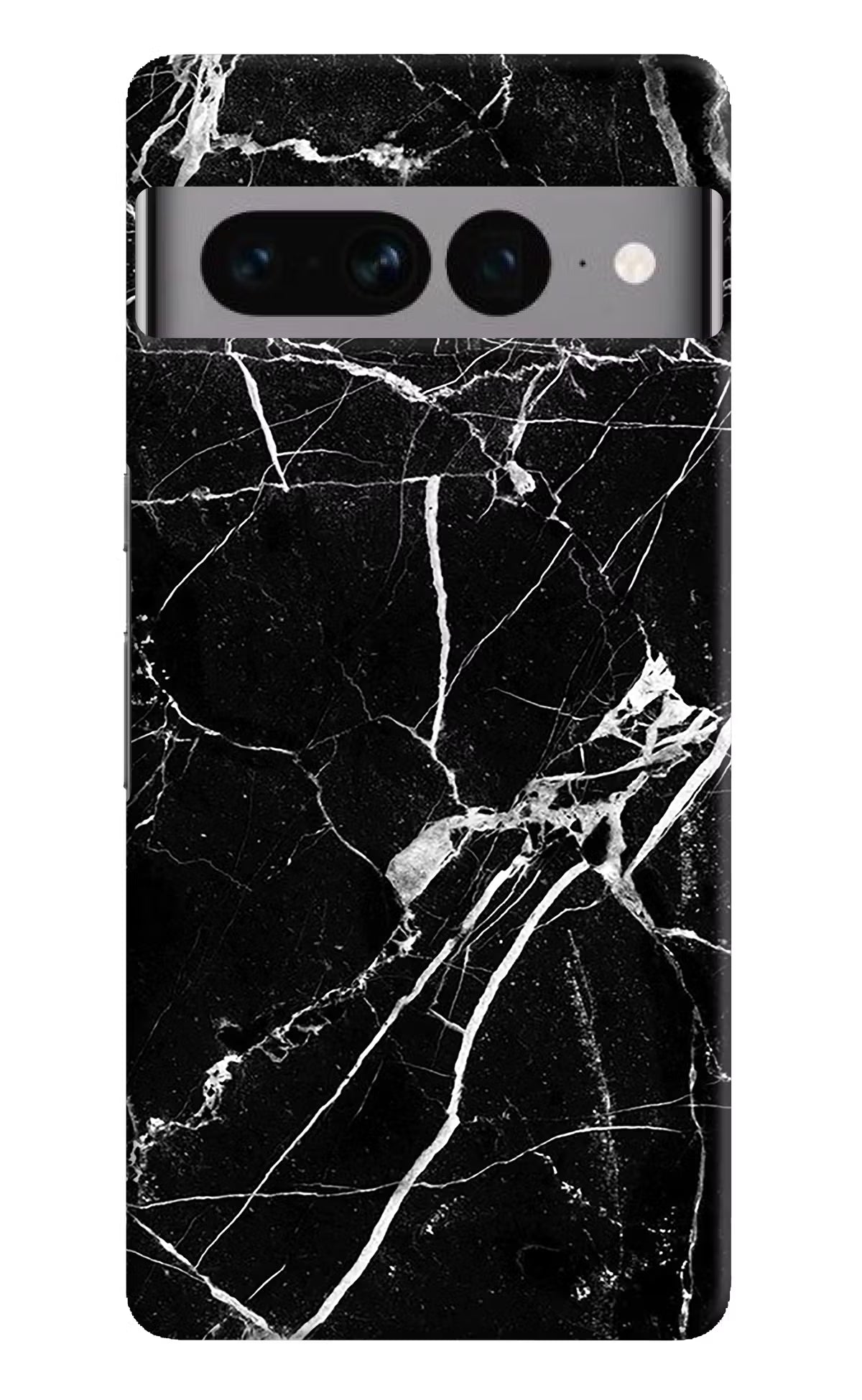 Black Marble Pattern Google Pixel 7 Pro Hard Case Back Cover by Casekaro