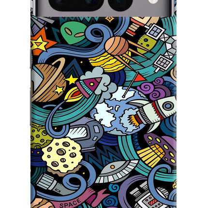 Space Abstract Google Pixel 7 Pro Hard Case Back Cover by Casekaro