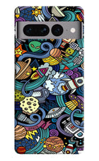 Space Abstract Google Pixel 7 Pro Hard Case Back Cover by Casekaro