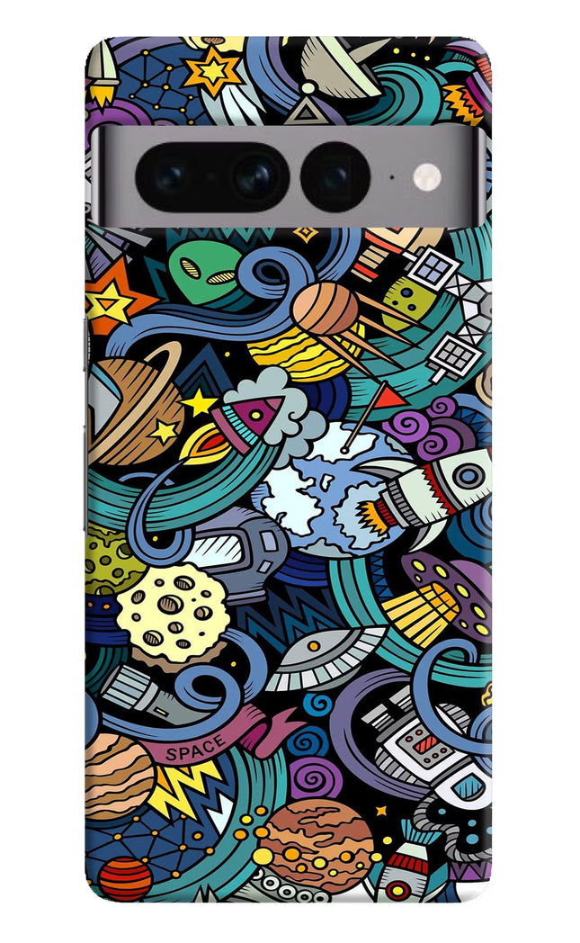 Space Abstract Google Pixel 7 Pro Hard Case Back Cover by Casekaro