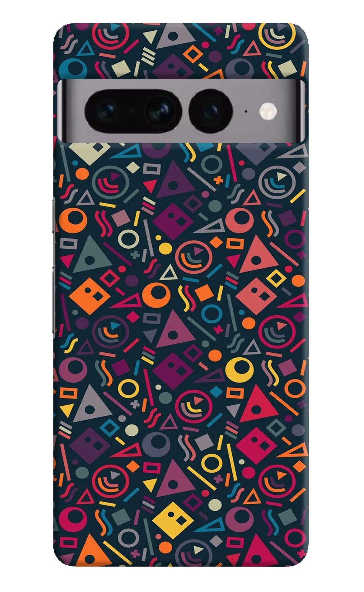 Geometric Abstract Google Pixel 7 Pro Hard Case Back Cover by Casekaro