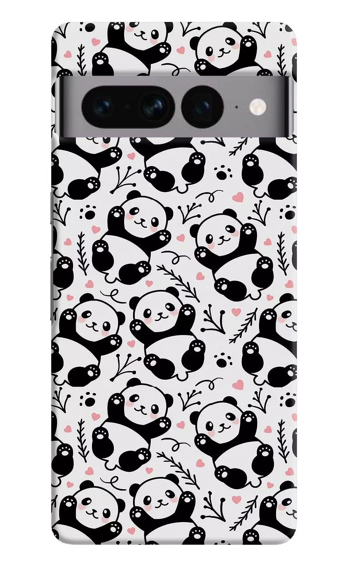 Cute Panda Google Pixel 7 Pro Hard Case Back Cover by Casekaro