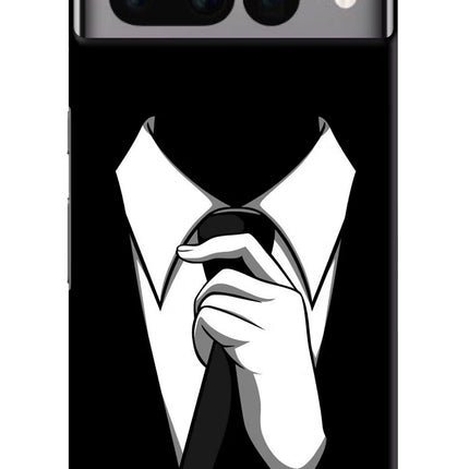 Black Tie Google Pixel 7 Pro Hard Case Back Cover by Casekaro