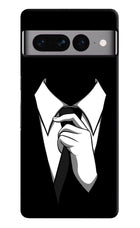 Black Tie Google Pixel 7 Pro Hard Case Back Cover by Casekaro