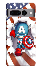 Captain America Google Pixel 7 Pro Hard Case Back Cover by Casekaro