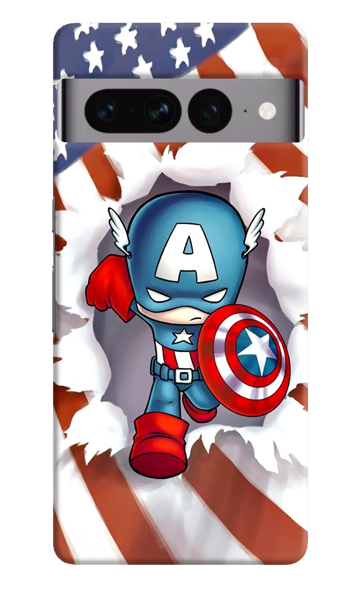 Captain America Google Pixel 7 Pro Hard Case Back Cover by Casekaro