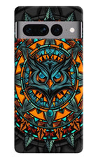Angry Owl Art Google Pixel 7 Pro Hard Case Back Cover by Casekaro