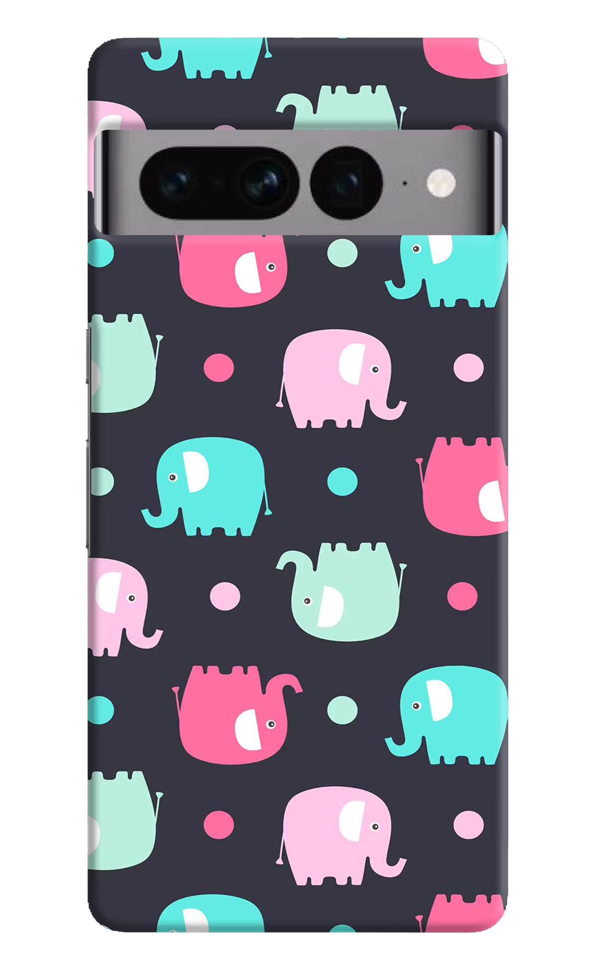 Elephants Google Pixel 7 Pro Hard Case Back Cover by Casekaro