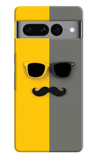 Sunglasses with Mustache Google Pixel 7 Pro Hard Case Back Cover by Casekaro