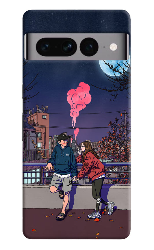 Chilling Couple Google Pixel 7 Pro Hard Case Back Cover by Casekaro