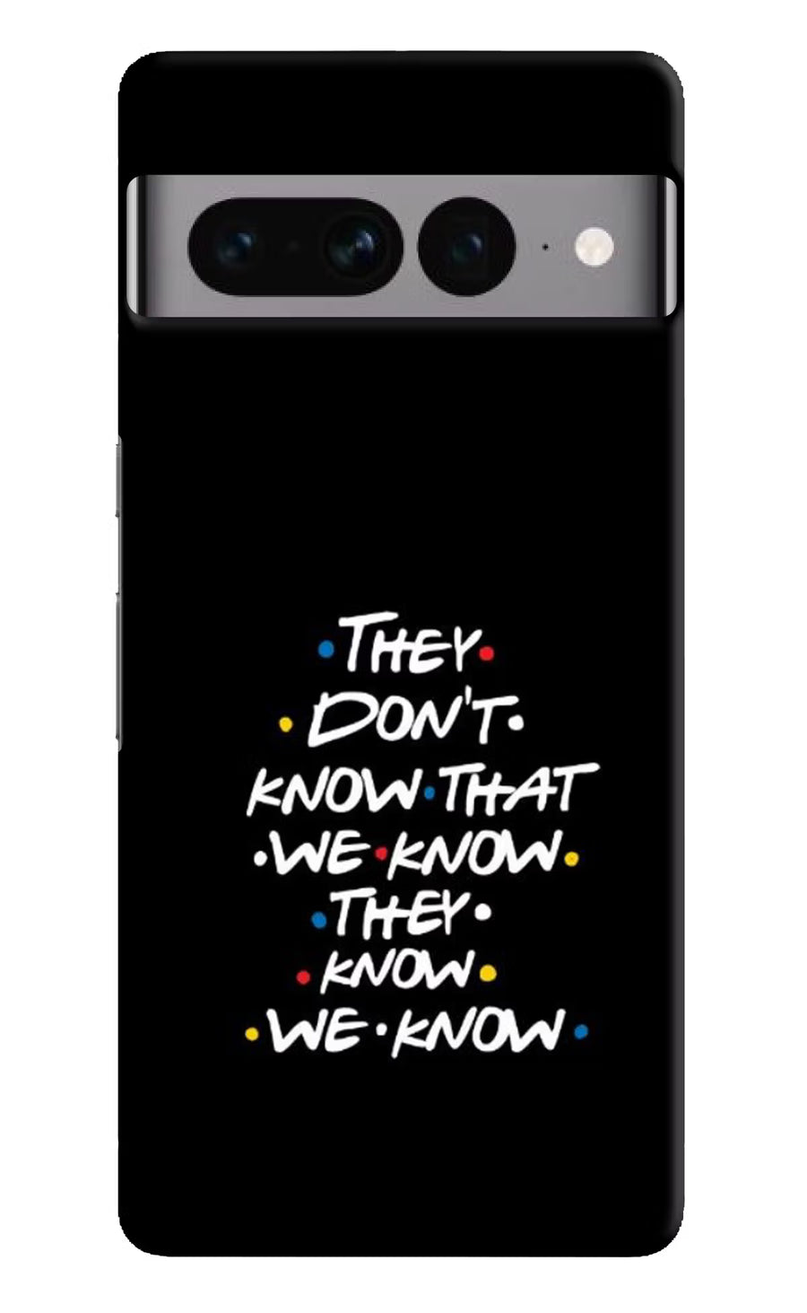 FRIENDS Dialogue Google Pixel 7 Pro Back Cover, Hard case