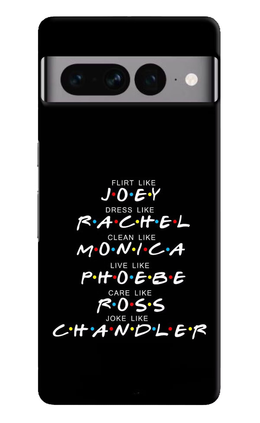 FRIENDS Character Google Pixel 7 Pro Back Cover, Hard case